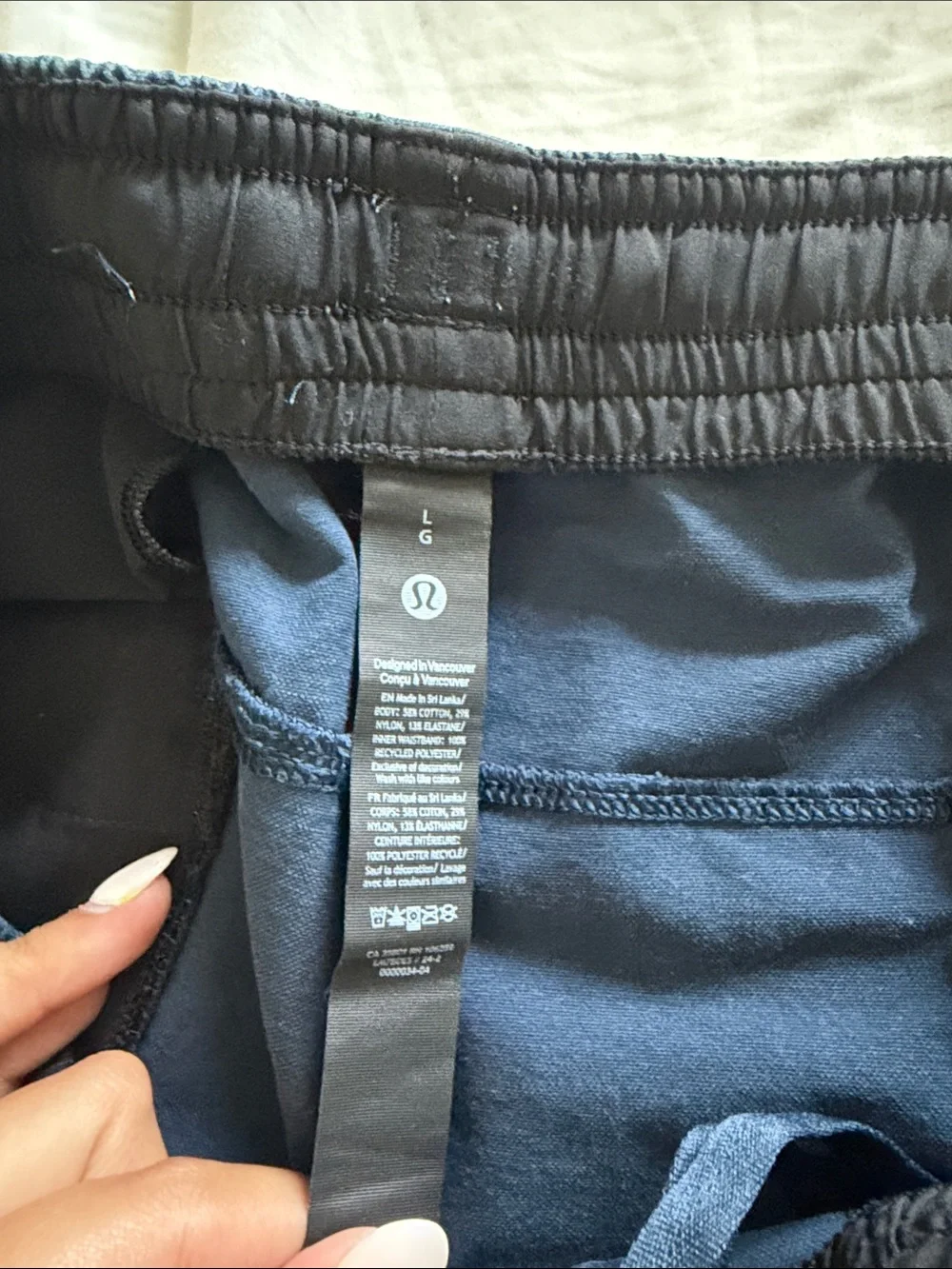 Navy Lululemon men’s shorts